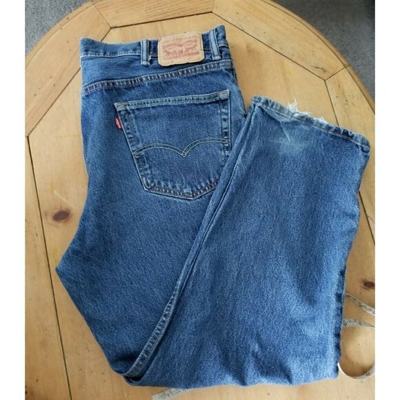 Levi's Other - Levis 550 Men’s Relaxed Fit Straight Leg Blue Denim Jeans Med Wash Size 42 X 30